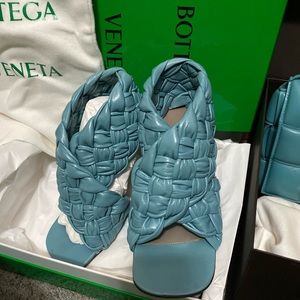 Botega Veneta BV Board 90mm Woven Sandals